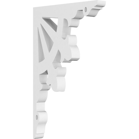 Ekena Millwork Riley Architectural Grade PVC Bracket, 5/8"W X 4 1/2"D X 7"H BKTP01X04X07RL